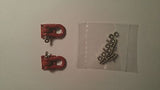 2- RED Towing Hooks / Shackles / D Bolts 1:10 RC Rock Crawlers SHIPS FROM USA