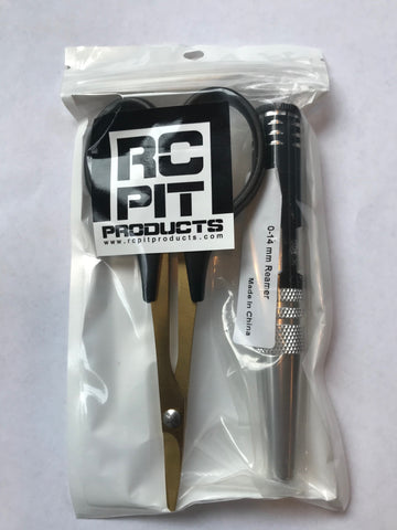 Body Reamer, Nitride Curved Lexan Scissors & Body Marker Light Kit for RC Bodies